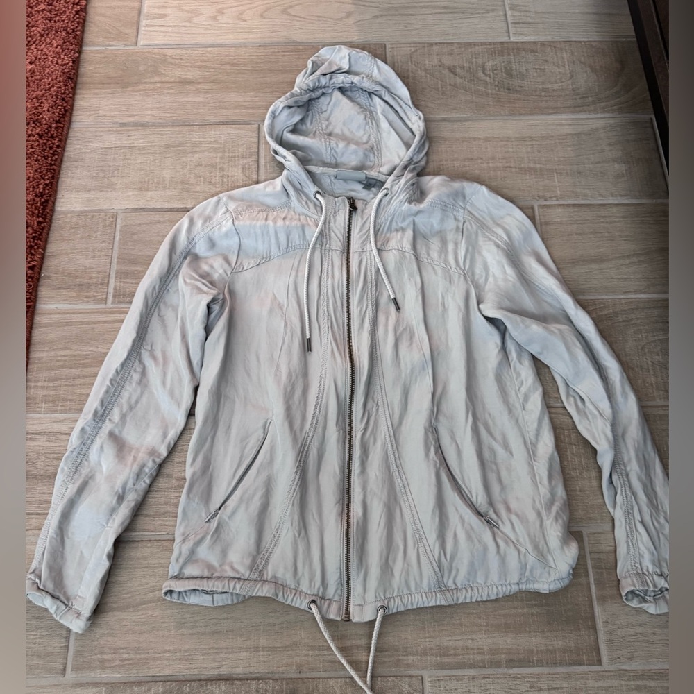 Athleta Silver Hooded Lightweight Jacket | XSmall| Perfect Condition